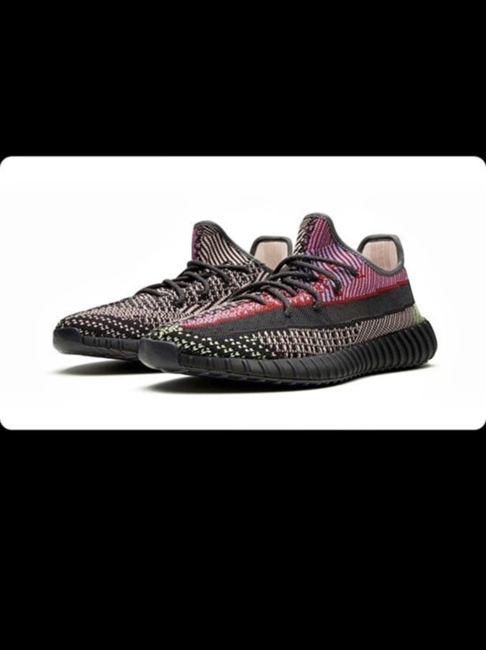adidas Yeezy Boost 350 Boost Sneakers in Black & Red kids 2.5 great condition